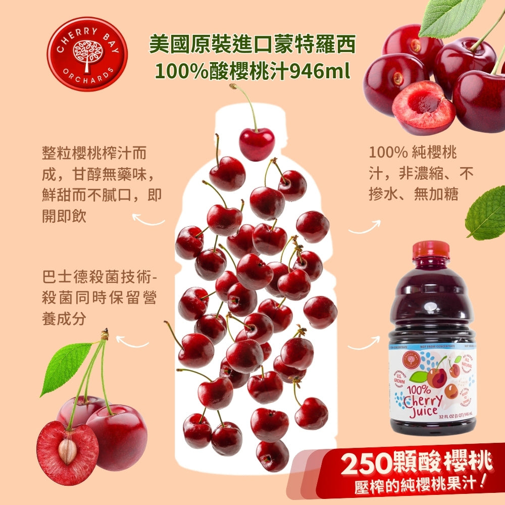 【美國櫻桃紅】蒙特羅西酸櫻桃汁/濃縮櫻桃汁